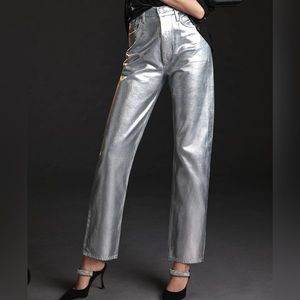 AGOLDE 90s Pinch Waist Foil Jeans BNWT